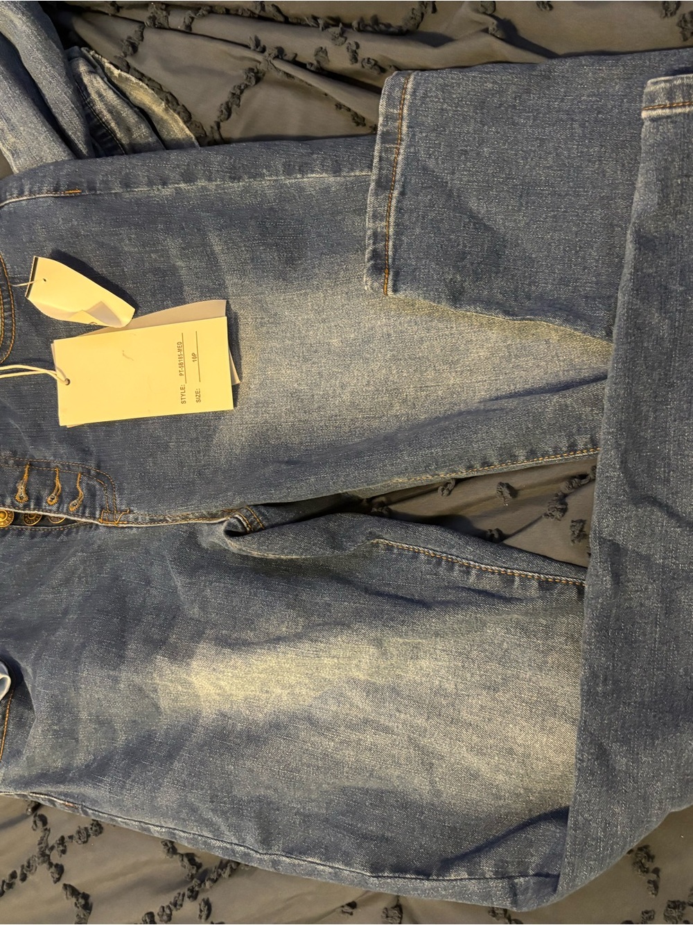 Light Wash Denim Button-Up pants